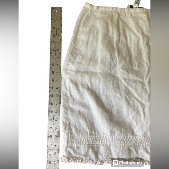 Gap 100% White Cotton Skirt Sz:12 - Picture 4 of 5
